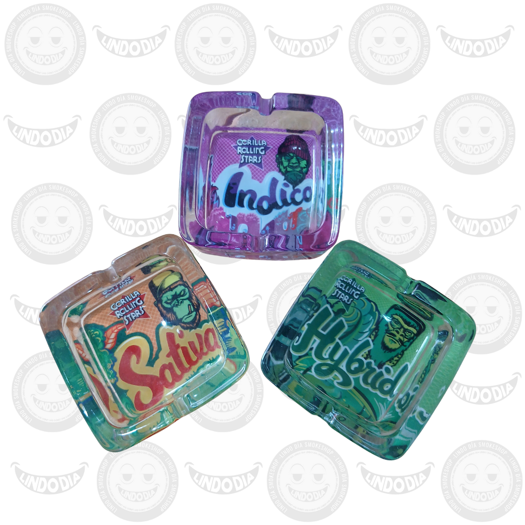 Cenicero de Vidrio Gorilla Rolling Stars